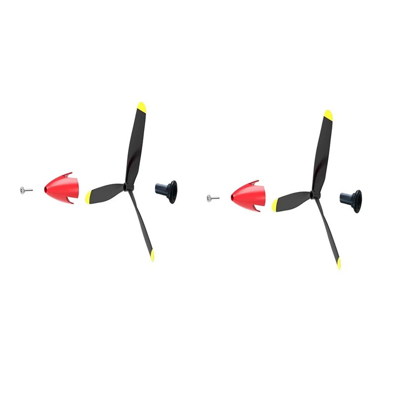 2PCS RC Plane Propeller With Spinner  2/3/4 Blade Propellers Fits for  P51D Mustang BF109 F4U Corsair
