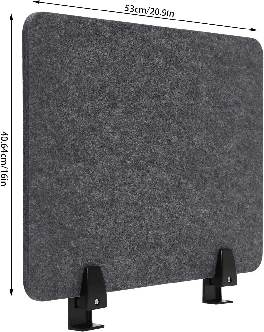 4x ReFocus Raw Clamp-On Acoustic Desk Divider Mounted Privacy Panel to Reduce Noise and Visual Distractions