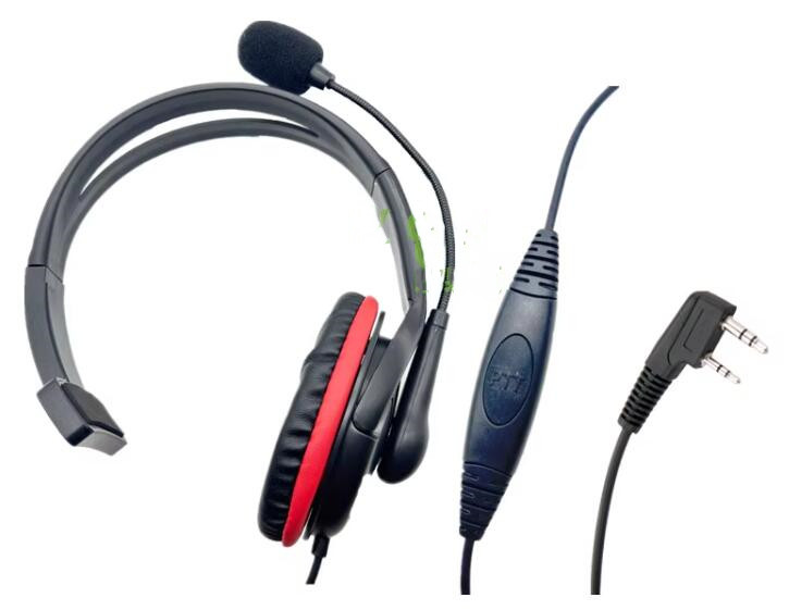 Headphone Single side Earpiece Headset Mic Noise Cancelling PTT For Kenwood Walkie Talkie Baofeng UV-5R UV-82 BF-888S UV-13 PRO