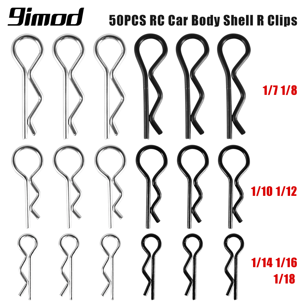 Металлические зажимы для кузова RC 100 1/7 1/8 1/10 1/12 1/14 1/16, 50/1/18 шт.