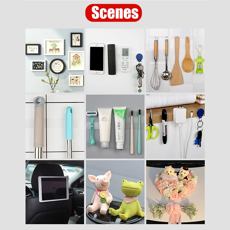 SEAMETAL Super Strong Double Sided Adhesive Tape Washable Reusable Transparent Double Tape No Trace Sticker for Car Home Office