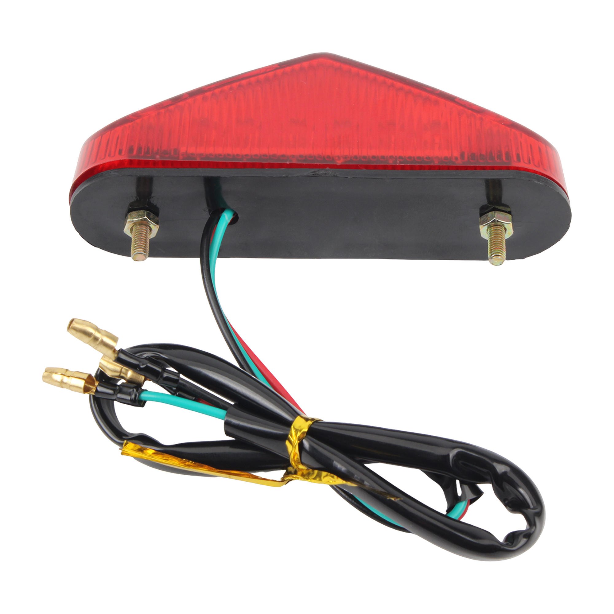 Universal 12v luz da cauda da motocicleta lâmpada da placa de licença luzes parada freio para scooters ciclomotores motocross bicicleta sujeira acessórios