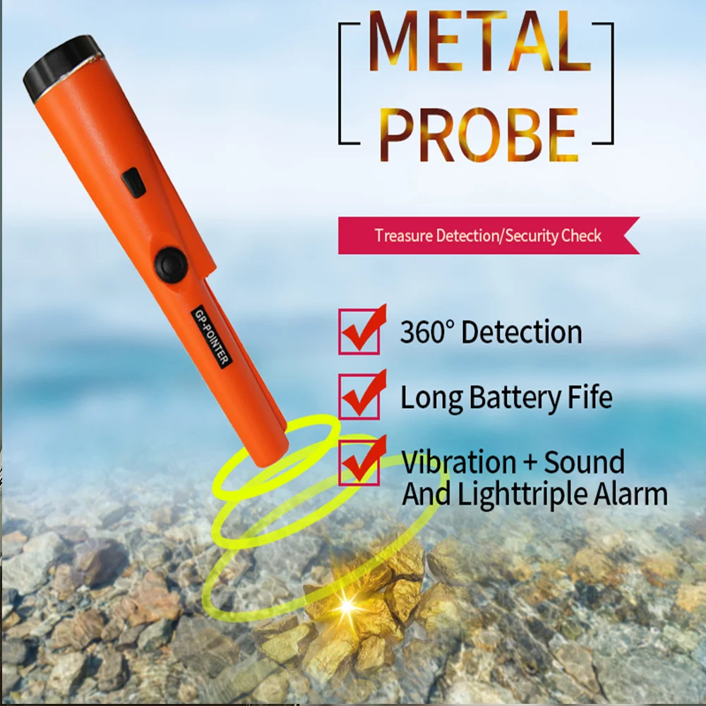 ARM NEXT GP Pointer Professional Handheld Metal Detector Finder Pinpointer Probe Pinpointing Waterproof 360 Side Scan