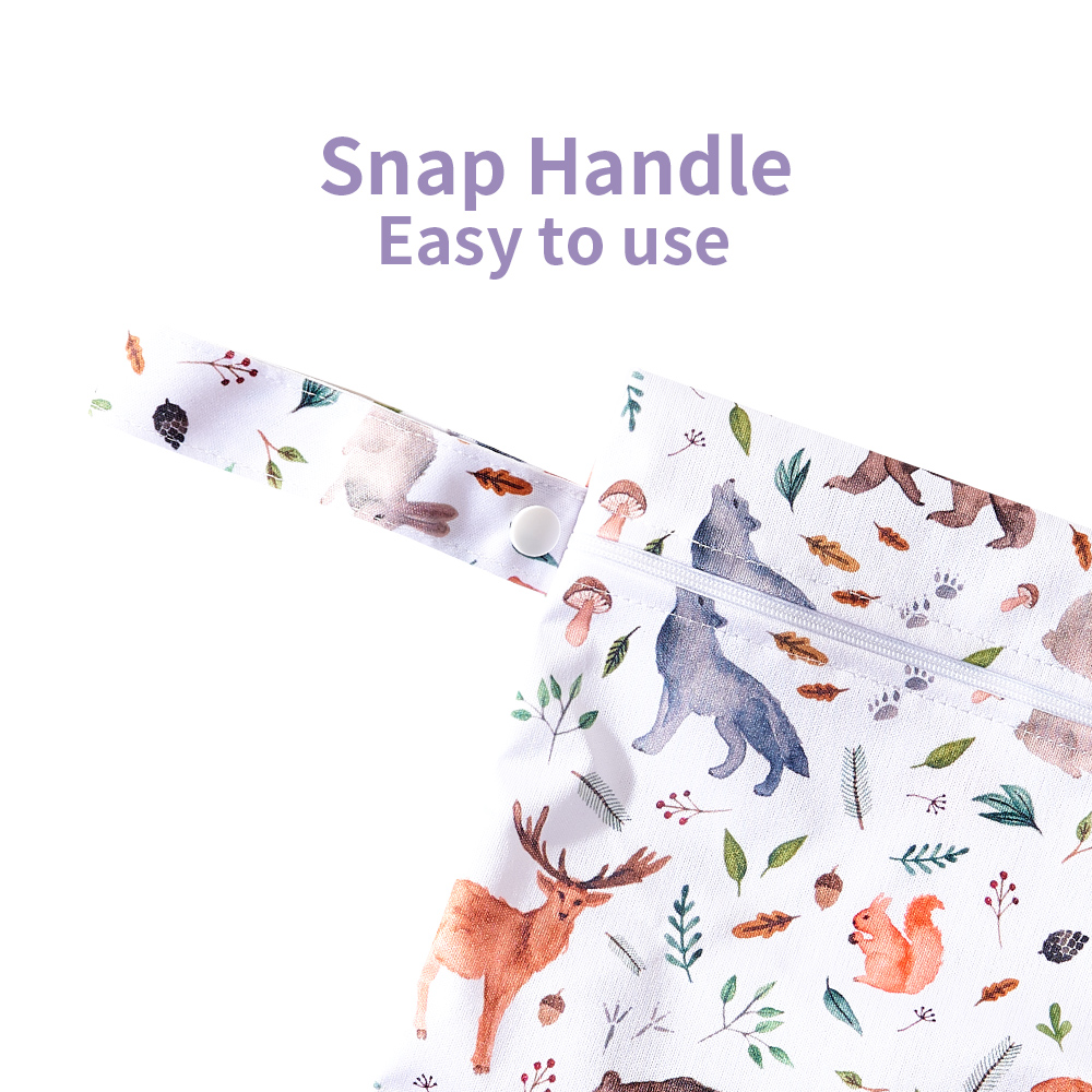 Elinfant 2 個セット 18*25 センチメートル防水 PUL おむつドライバッグおむつインサートミニファッションウェットおむつバッグ