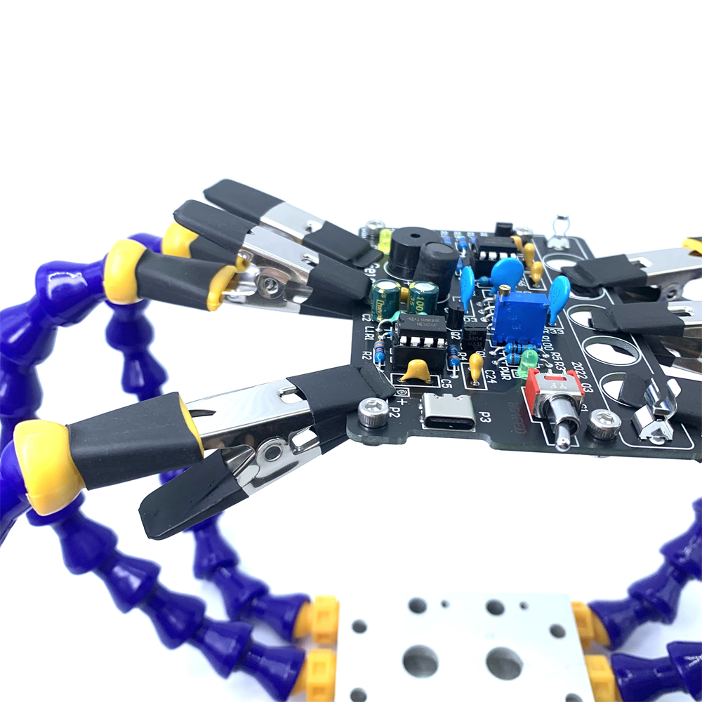 Octopus Soldering Helping Hands Bench Vise Table Clamp with Flexible Arms Solder Iron Holder PCB Repair for TS101 TS100 PINE64