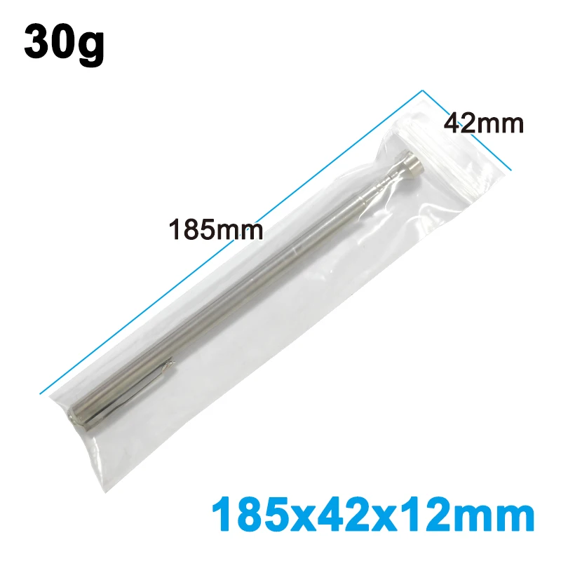 Tragbarer magnetischer, teleskopischer, silberner Universal-Tonabnehmer mit Stiftclip, magnetischer Saugstange, Autoreparatur, manuelles Werkzeugzubehör