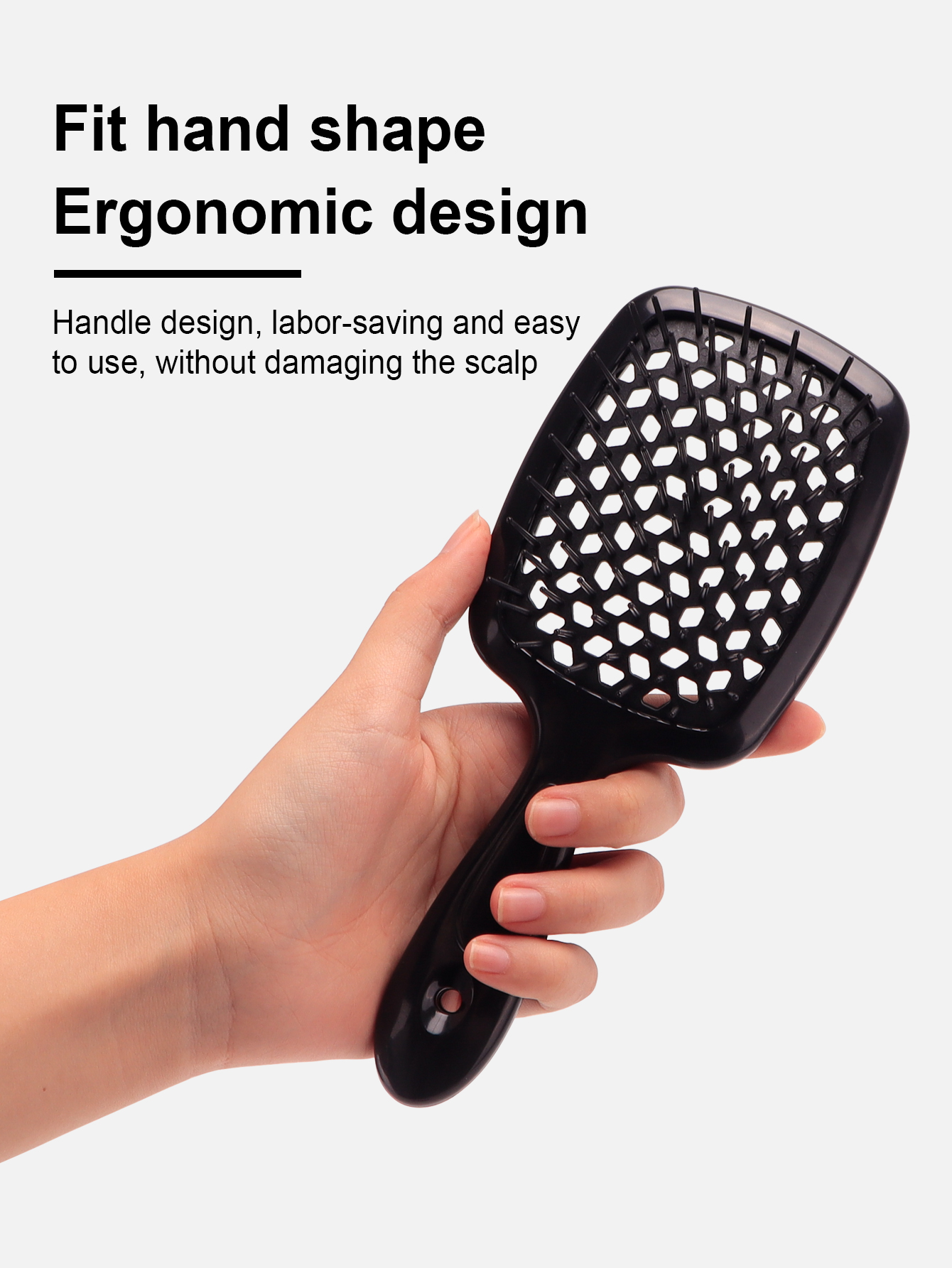 Peine con cojín de aire, peine para el cabello enredado, cepillo para el cabello, masaje antiestático, cepillos para el cabello rizado húmedo, herramienta de estilismo para peluquero