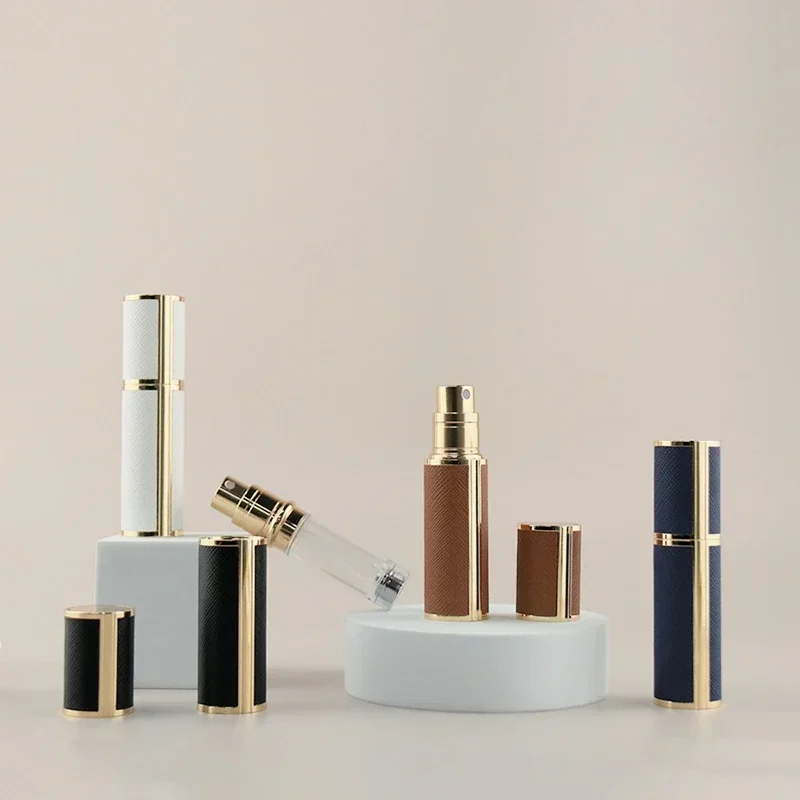 5ML Portable Compact Leather Perfume Bottle Multipurpose Sprayer Refillable Empty Perfume Atomizer for Travel Spray Bottle 1PC