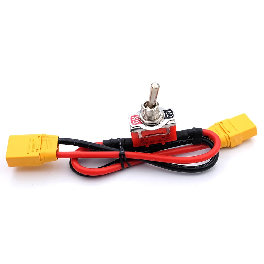 Großer Strom-Hochlastschalter AMASS XT60 XT90 T-Stecker Power ON-OFF Toggle 12/14AWG für eBike RC Flugzeug ESC Motor Anschluss