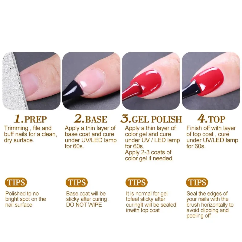 Clou Beaute 15ml สีแดงสีดําสีขาวสีเขียวนีออนเจลเล็บ BASE Top Coat กํามะหยี่ TOP 400 สีกึ่งถาวรเจลเล็บเคลือบเงา