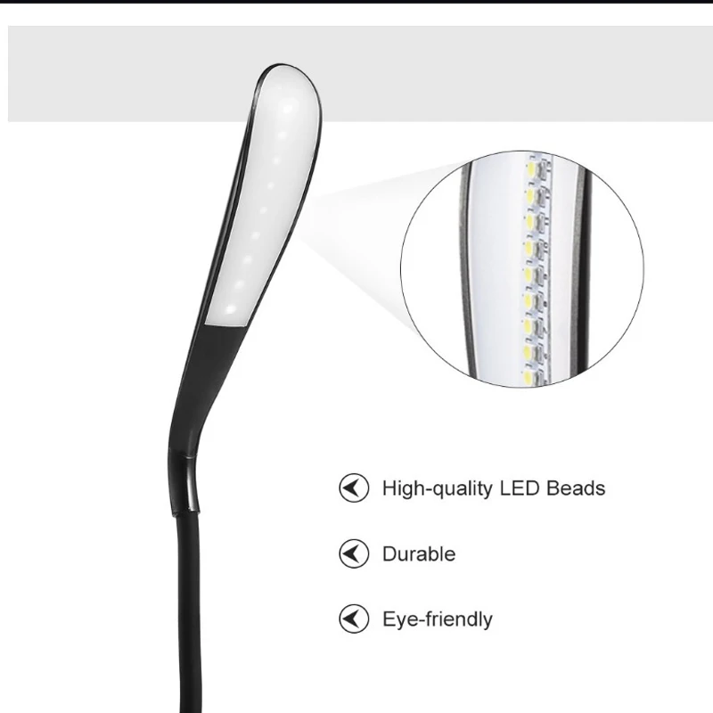 Mini portátiles, luz LED USB con Sensor táctil, lámpara de mesa regulable para banco de energía, Camping, PC, portátiles, iluminación nocturna para libros