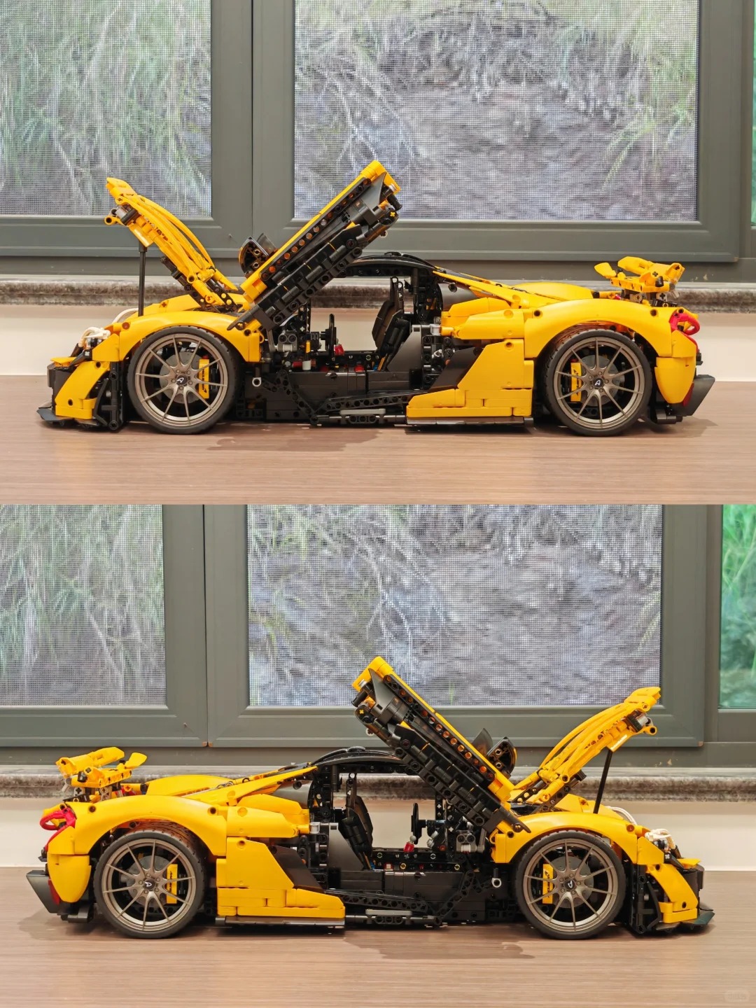 Das neue gelbe Supercar-Modell, technisches Bausteinspielzeug SP3, Puzzle-Montagemodell, Geburtstagsgeschenk, schwieriges Montagespielzeug