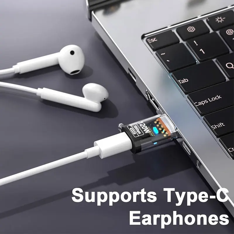 USB3.2 Adapter 10Gbps, 120W USB C Female to USB Male/USB Type-C Male to USB Female Adapter OTG Fast Charging with Double