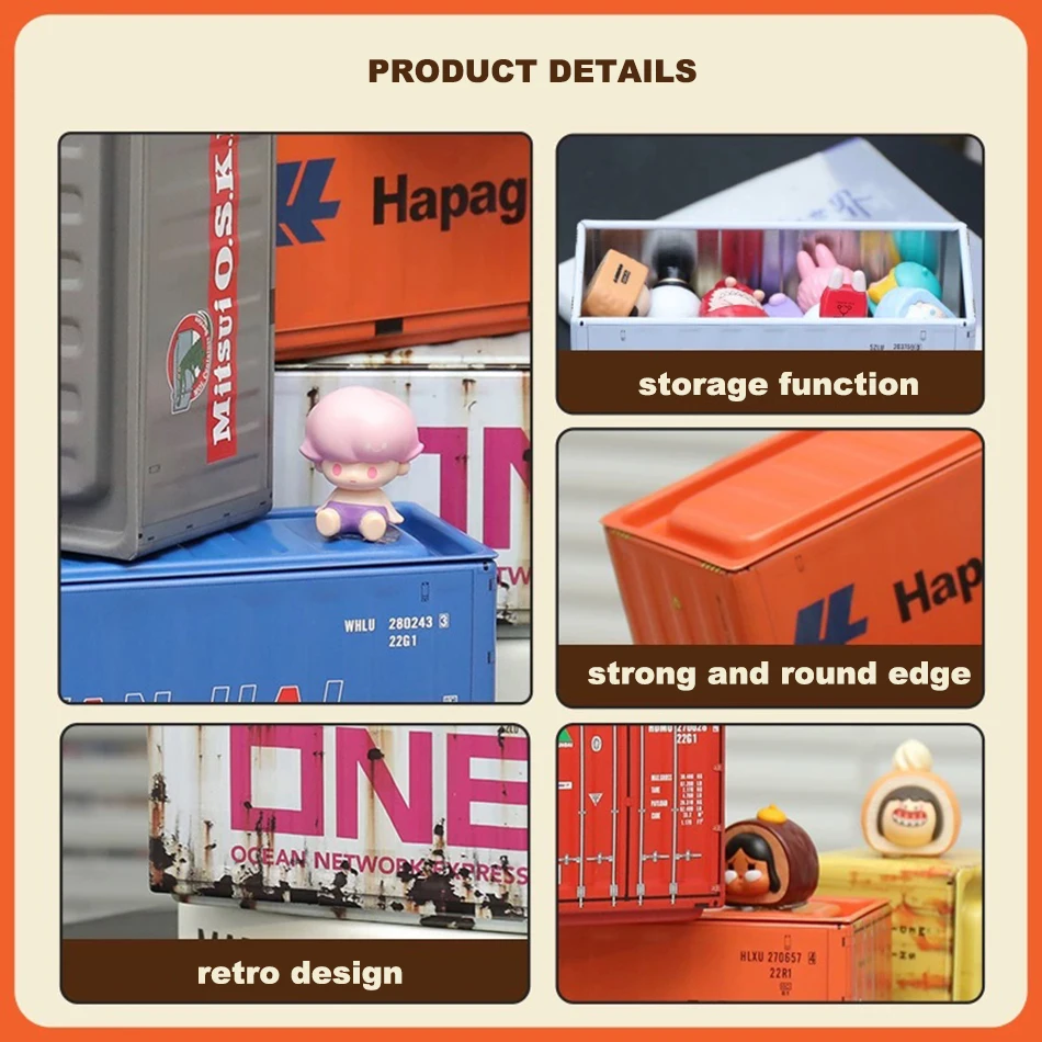 Mini Eisen Aufbewahrungsbox Kreative Dekoration Sammeln Kleine Gegenstände Miniatur Lagerung Display Box Desktop Mini Container Modell Geschenke