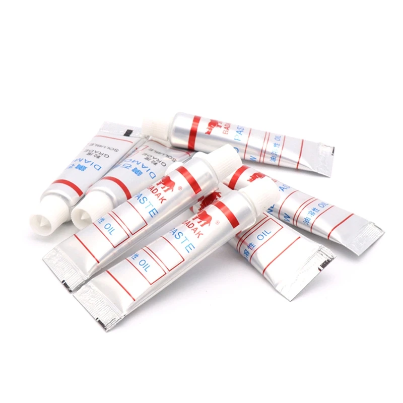 12 Pcs 5 Gram Diamond Lapping Paste Polishing Compound for Fine to Final Polishing 320-10000 Grit W40-W0.5 KXRE