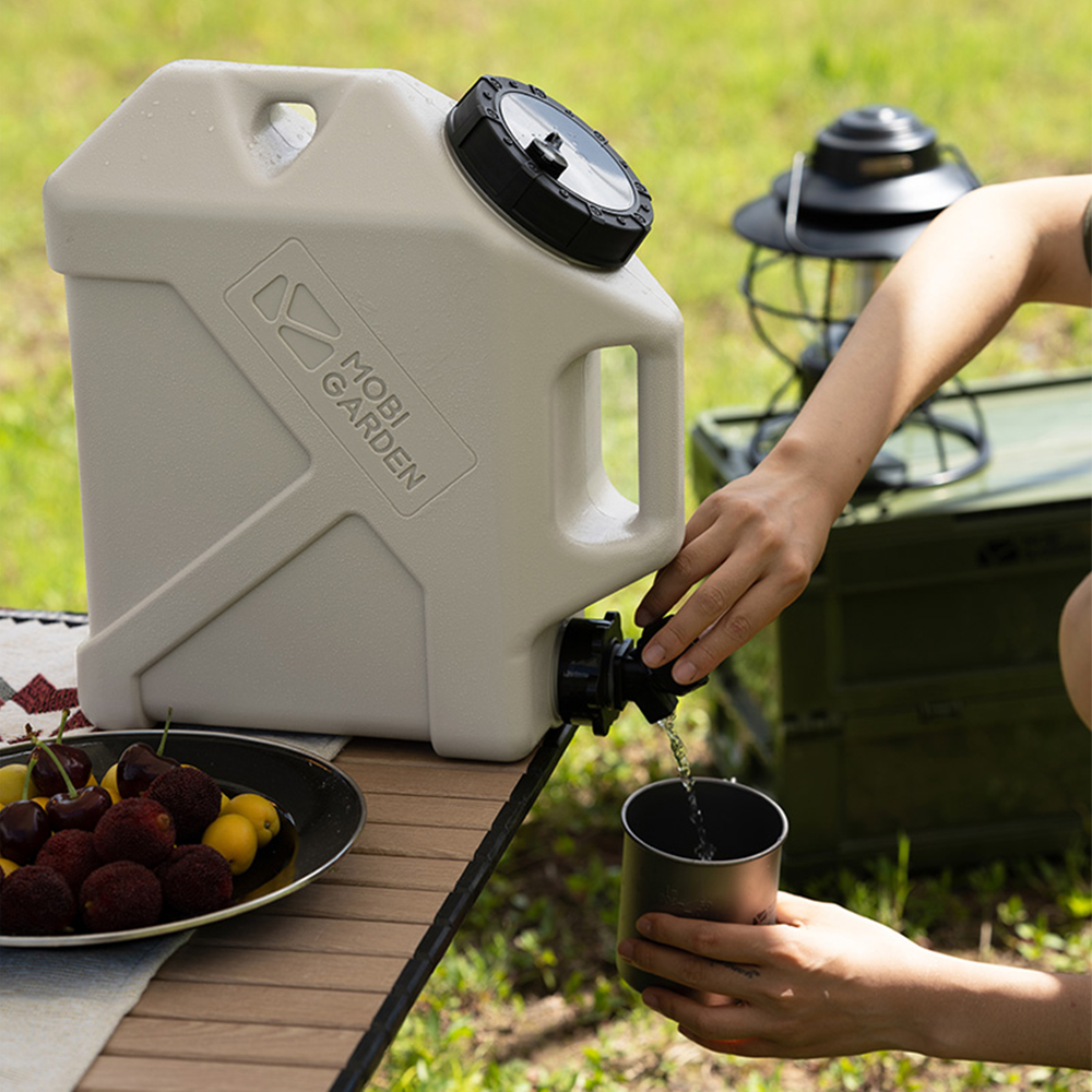 MOBI GARDEN Cắm Trại Di Động Bình Đựng Nước Xô Đựng Thực Phẩm Với Vòi Nước Ngoài Trời Trong Nhà Du Lịch