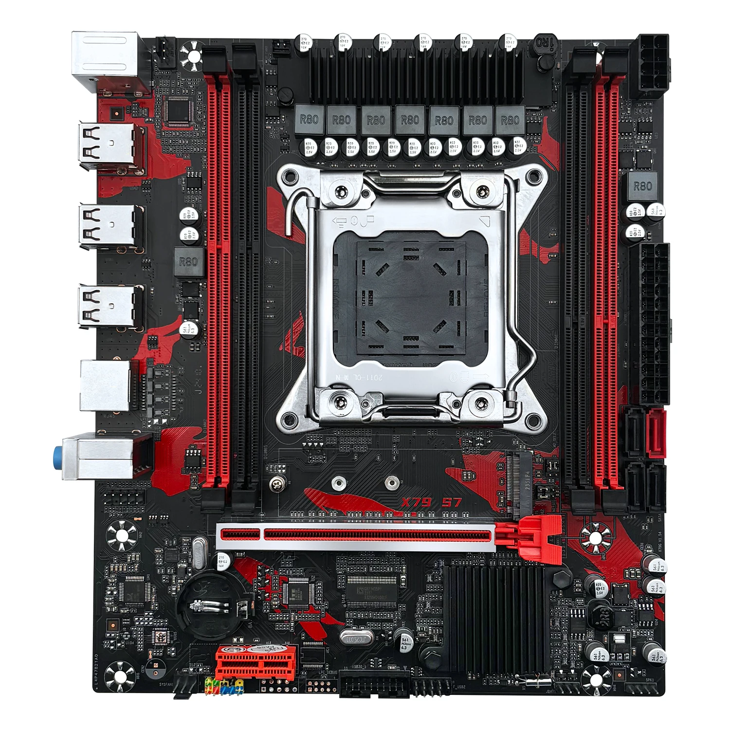 MACHINIST X79 S7 Placa-mãe Suporte Intel Xeon E5 v1 e v2 LGA 2011 CPU Processador DDR3 REG ECC RAM Placa-mãe de canal duplo