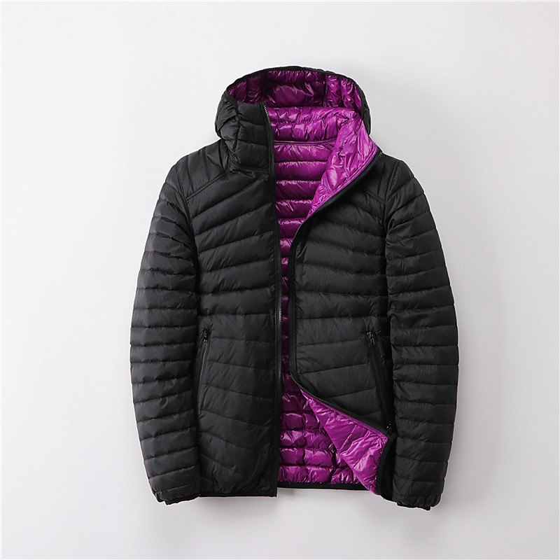 2 em 1 jaquetas ultra leves mulheres ambos os lados usam 90% casacos de pato senhora impermeável portátil puffer jaqueta outerwear JK-869