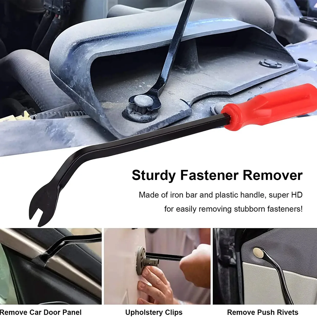 Car Interior Removal Kit - Easy To Pry Fasteners -Non-Scratch Remove Door Clips And Audio Instrument Panel