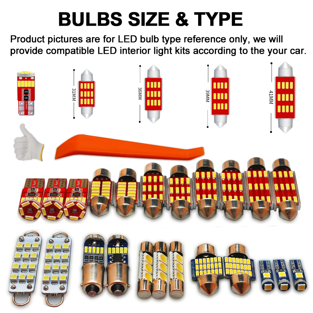 MDNG Xi Nhan Canbus Xe Đèn Cho Xe Audi A3 8L 8V 8P A4 B5 B6 B7 B8 A5 A6 C5 c6 C7 A7 A8 D2 D3 Tự Động Đèn LED Nội Thất Bản Đồ Dome Thân Cây Đèn Bộ