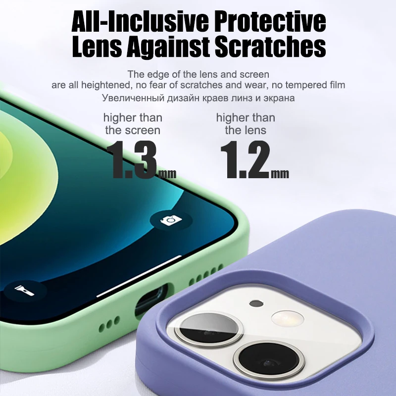 액체 실리콘 케이스 iPhone 11 14 13 12 15 Pro Max 전화 케이스 For iPhone 13 12 Mini 14 15 7 8 Plus X XR XS 충격 방지 커버