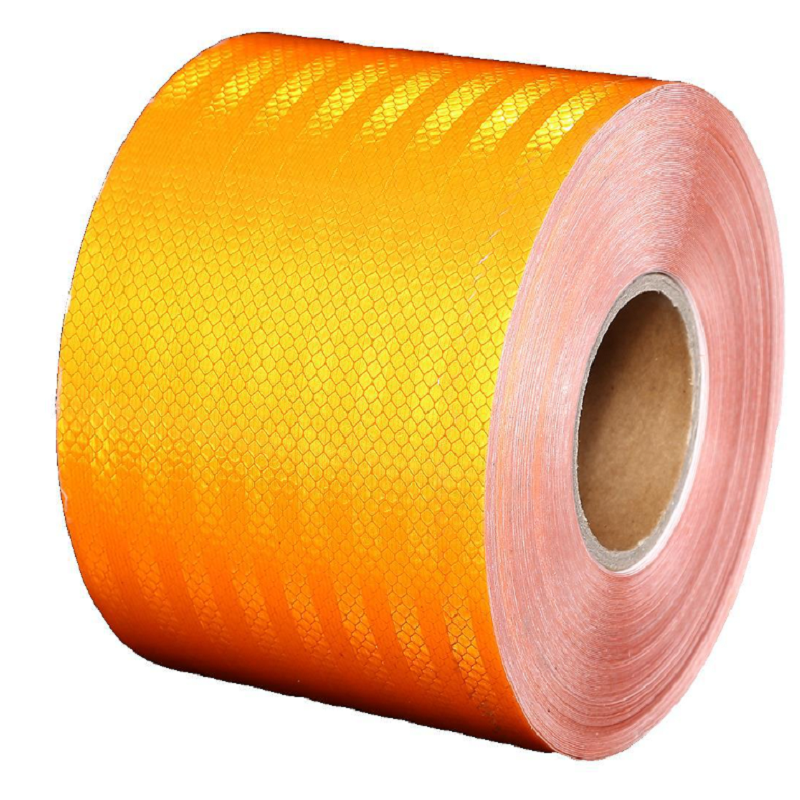 Adesivo riflettente adesivo impermeabile con striscia riflettente arancione microprisma di qualità eccellente 3M per nastro di avvertimento per camion cisterna larghezza 15cm