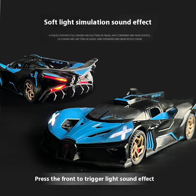 1:32 Feihuo Meteor Legering Model Auto Simulatie Geluid Licht Sportwagen Ornamenten kinderen Speelgoed Auto Jongen Gift