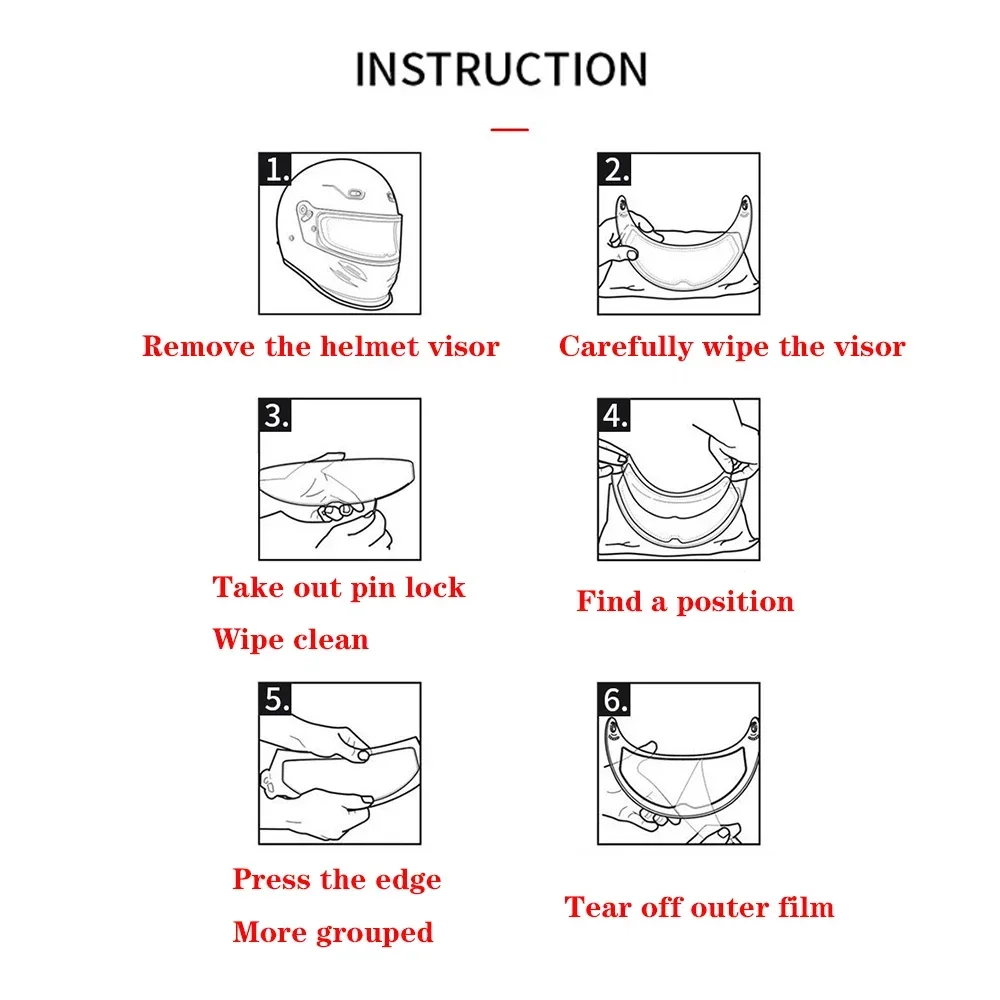 バイザーフィルム防曇オートバイヘルメットスコーピオン EXO-R420 exo 1400 カーボン、R1 エア & 520 ヘルメットアクセサリー防曇レンズフィルム