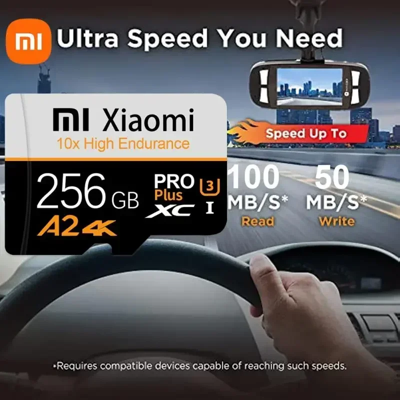 Mijia Xiaomi High Speed C10 U3 Memory Card 1TB 2TB V30 Micro TF SD Card 128GB 256GB TF Card For Camera Surveillance Devices