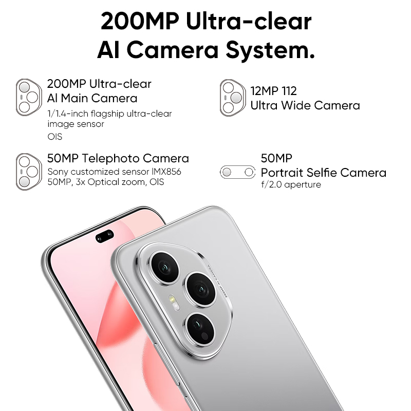 2025 New HONOR 400 Pro Global Version 5G Smartphone 200MP Camera Snapdragon 8 Gen 3 6.7'' AMOLED Screen 100W Wired 50W Wireless