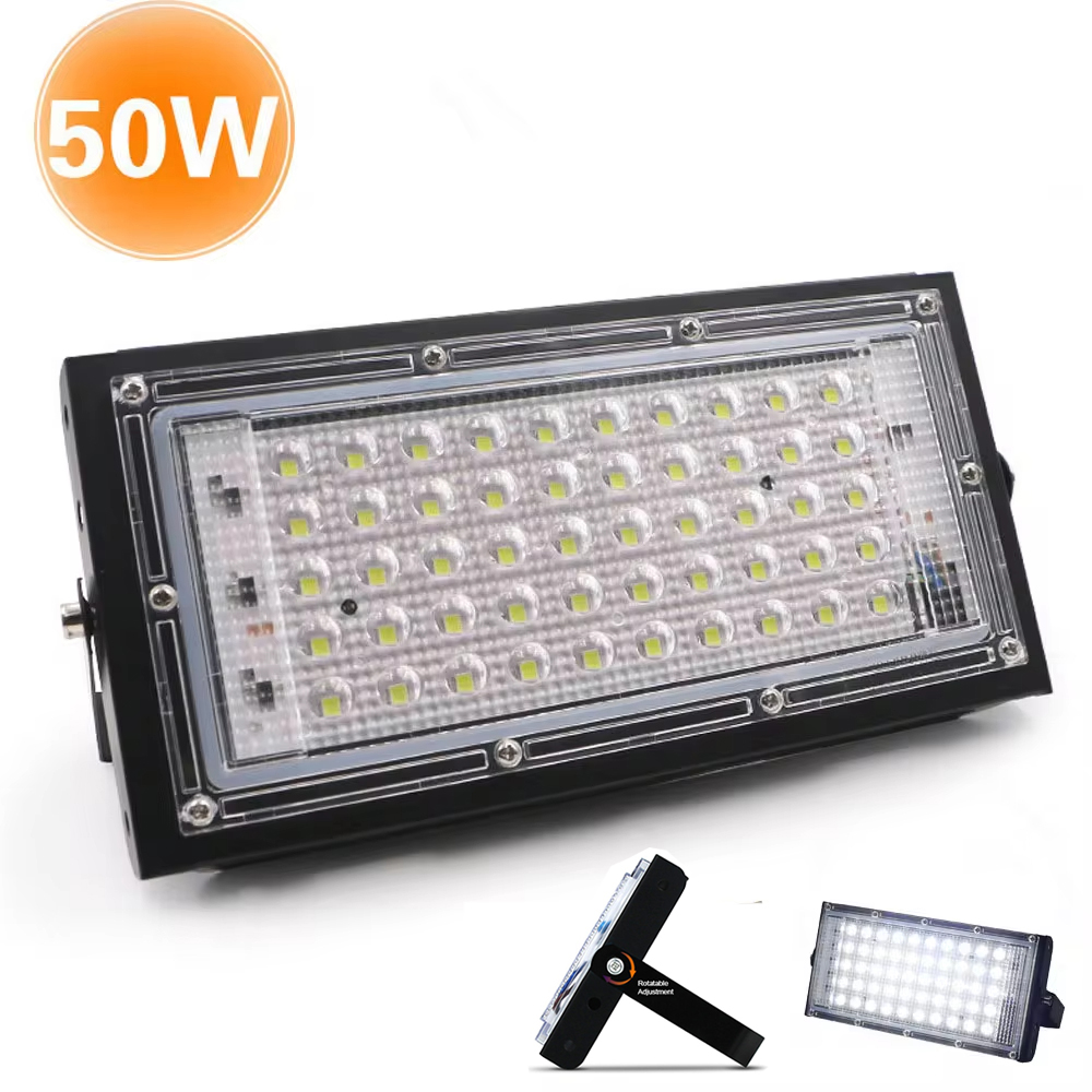 LED 투광 조명 야외 조명 투광 조명, IP65 방수 반사경 프로젝터, 외부 초점 스포트라이트 벽 램프, 50W