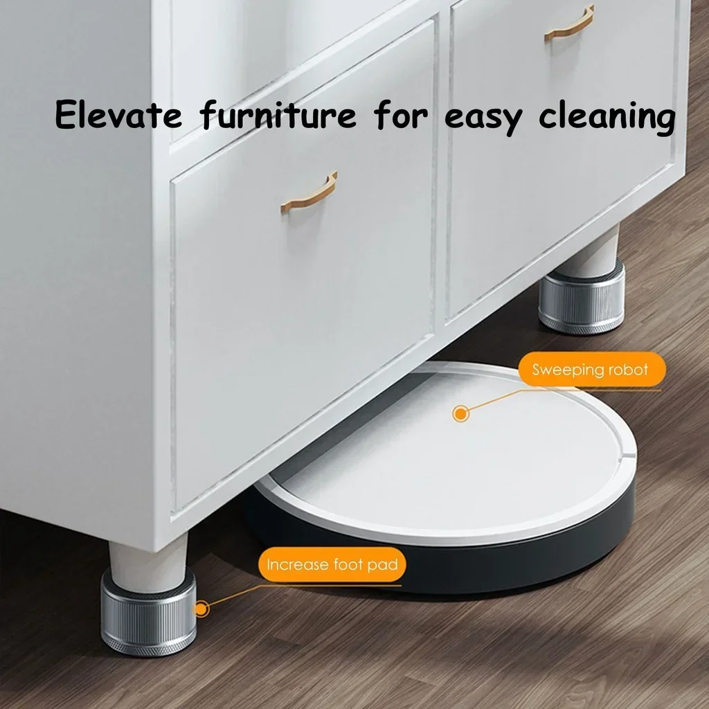 Eary 2/4 pezzi mobili in metallo gamba booster pad letto Riser altezza regolabile divano piedi protezione del pavimento WashMachine gamba Highten Cusion