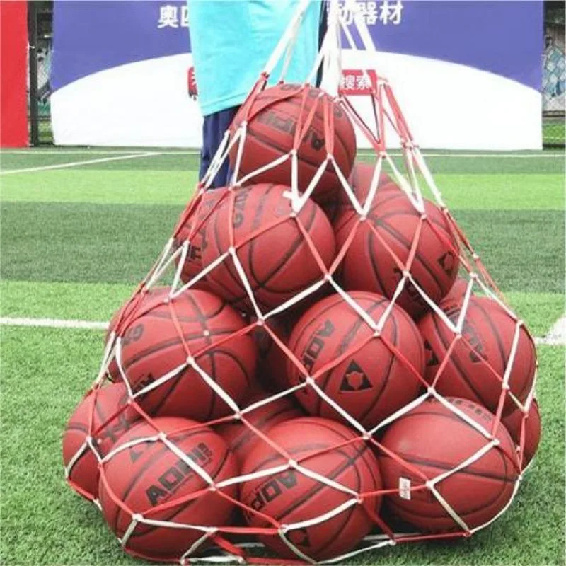 1pc verlängerte dicke Seil Tasche Basketball Fußball Netz große Kapazität kann 10-15 Ball Tasche dicke Nylon Seil Lagerung Ball Tasche halten