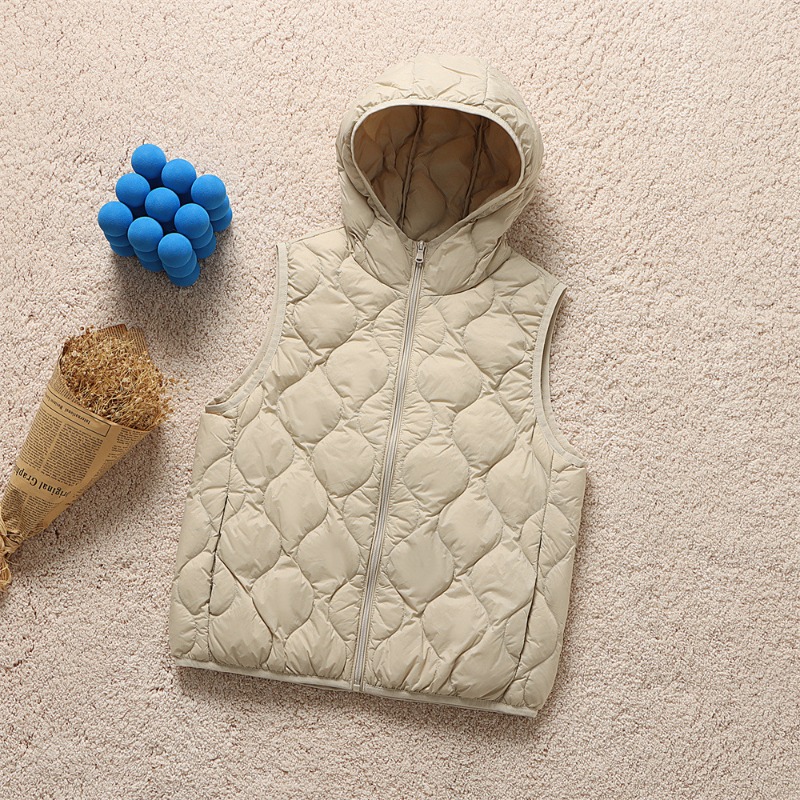 Frauen Ärmellose Mode Mit Kapuze Puffer Jacken 2024 Neue Weibliche Koreanische Slim Fit Ultra Licht Gewicht Unten Weste Mäntel