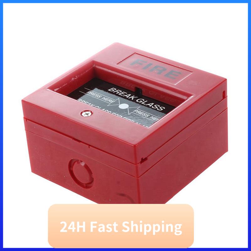 T30C New AC 250V/12V DC 12V Resettable Manual Call Point Fire Alarm Pull Station & AC 220V 100Mm Schools Fire Alarm