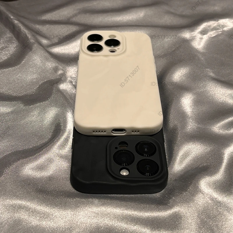 Mode Silikon Falte Falten Handy hülle für iPhone 14 13 12 11 15 Pro Max Soft Cases stoß feste Stoßstange Abdeckung Telefon Zubehör