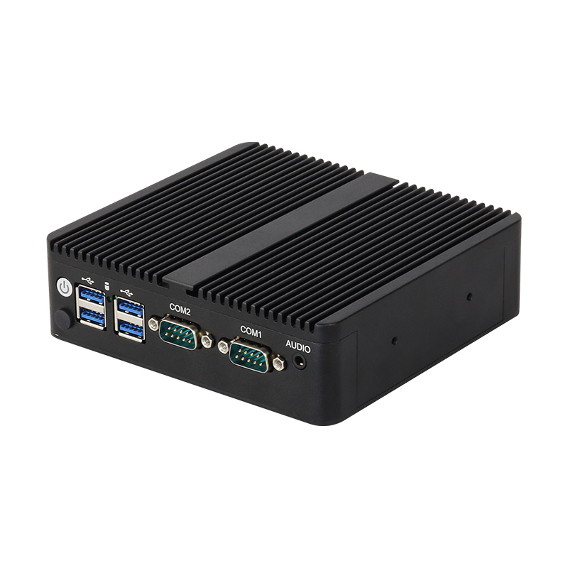Helorpc Fanless Industrial Mini with Inter Celeron J6412 Support WIN10 Pfense with 2xGigabit LAN 6xUSB 1xHDMI 1xVGA Computer