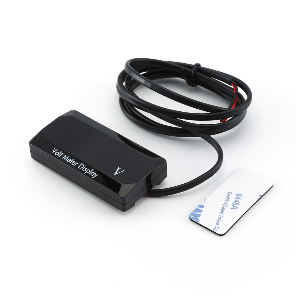 Mini voltímetro Digital, amperímetro DC4.5V-30.0V, medidor de corriente de voltaje, Detector, pantalla LED de 12V para coche y motocicleta