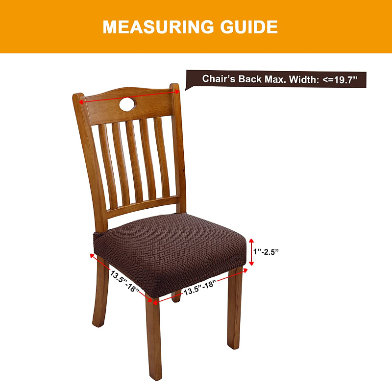 Novo durável jacquard cadeira capas de assento removível lavável anti-poeira estiramento elastano sala de jantar estofado cadeira almofada slipco