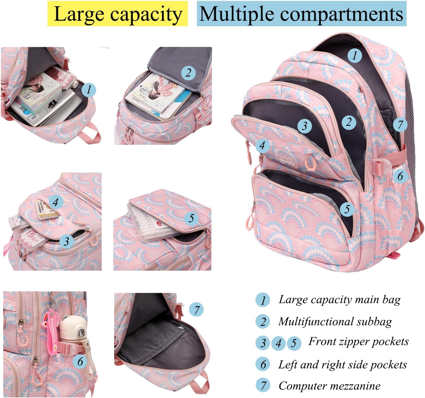 Rolando sacos de escola para meninas mochila crianças mochilas escolares à prova dwaterproof água com rodas do ensino médio trole bagagem volta pacote