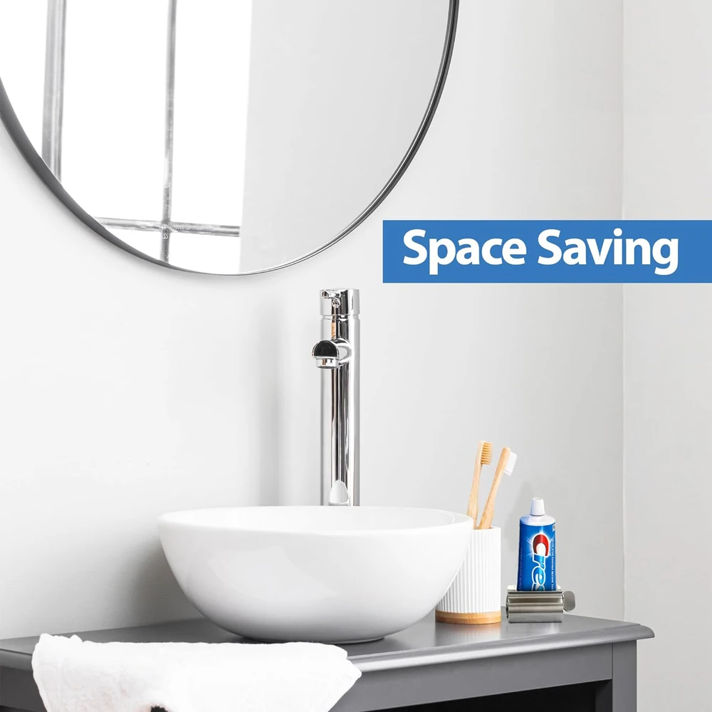 Accessori per il bagno Rullo per tubo per spremi dentifricio Rullo per schiacciatore in acciaio inossidabile Ruota dispenser per unguenti Cosmetici