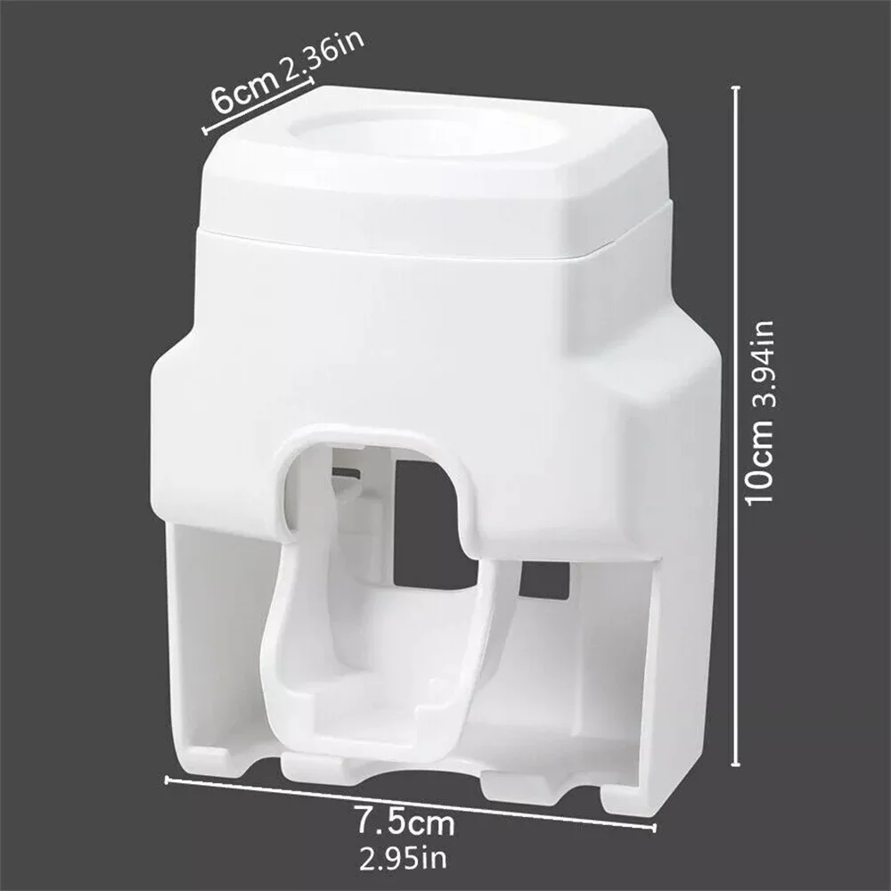 Creative Lazy เครื่องจ่ายยาสีฟันอัตโนมัติยาสีฟัน Squeezer ผู้ถือแปรงสีฟันอุปกรณ์ห้องน้ํา Rack