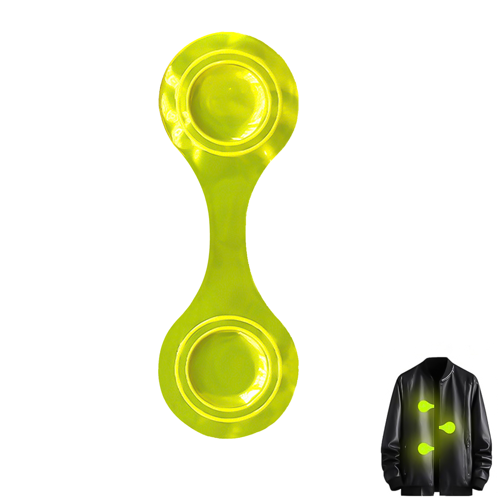 6Pcs Reflective Magnetic Clips for Kids Backpacks, Reflector Bag Clips for Night Walking Bike Cycling Safety Accessories