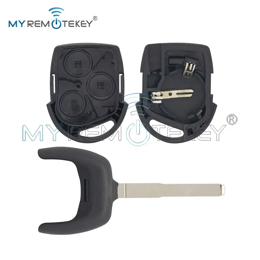 REMTEKEY Fernbedienung Autoschlüssel Shell Case Fob HU101/FO21 Uncut Blade für Ford Fiesta Focus C-max Fusion Mondeo 3 Tasten