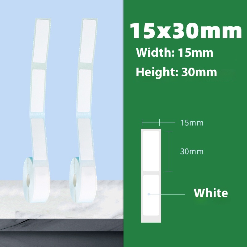 Mini Thermal Label Printer Paper Waterproof Anti-Oil Printing Label No Glue Scratch-Resistant Tape Sticker