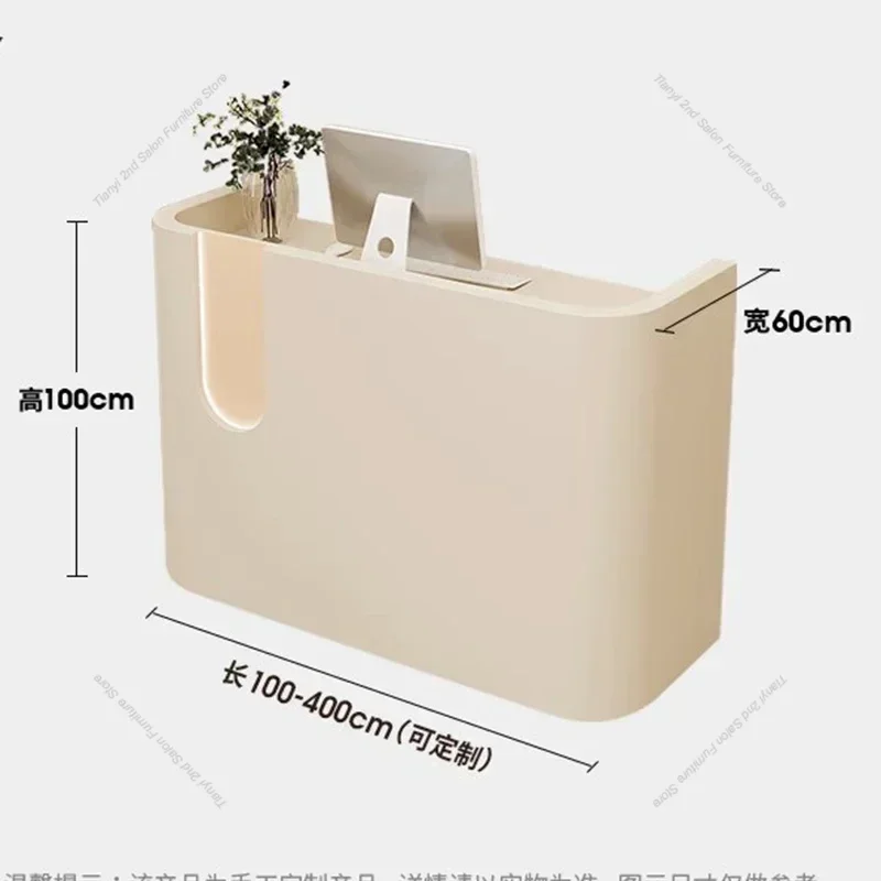Estilo italiano originalidade mesas de recepção simplicidade salão de beleza mesas de recepção loja de roupas móveis de escritório recepção hbrd