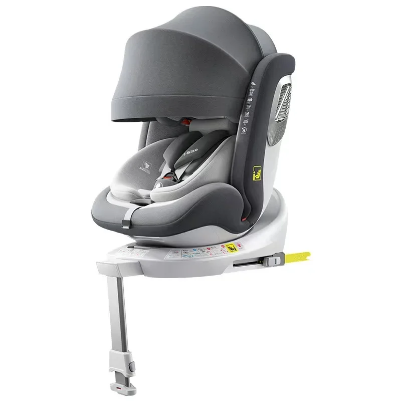 Asiento de seguridad para coche infantil ADAC tamaño i, adecuado para bebés de 0 a 12 años para sentarse o acostarse, con interfaz dura ISOFIX
