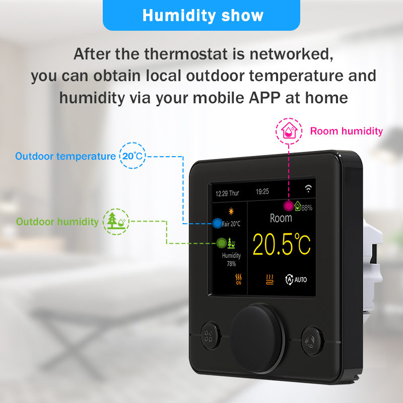 Tuya Wifi Thermostat Smart Thermostat หม้อต้มแก๊สน้ําเครื่องทําความร้อน Termostato ดิจิตอลคอนโทรลเลอร์อุณหภูมิ Smart Life Alexa