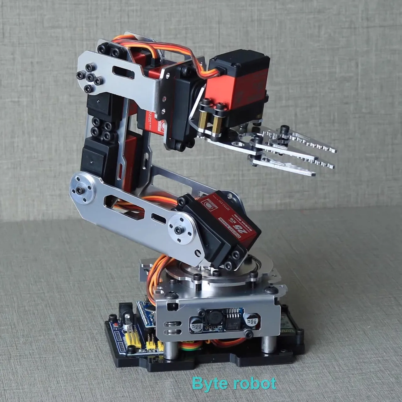 APP Control 6 Dof Robot Arm Clamp Claw Metal Mechanical NANO RC Robotics Arm for Arduino Robot DIY Kit with 20kg Digital Servos