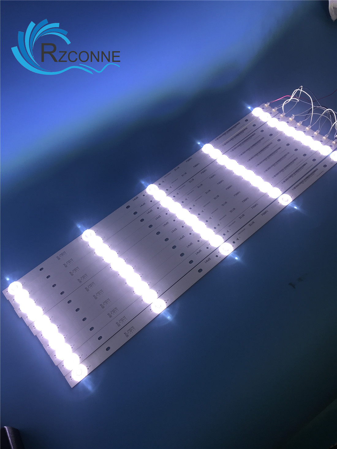 10 個 512 ミリメートル LED バックライトストリップ 5 ランプレンズキットボードフィルター 42 43 46 47 48 インチ液晶テレビ 12V 入力更新 CCFL 看板